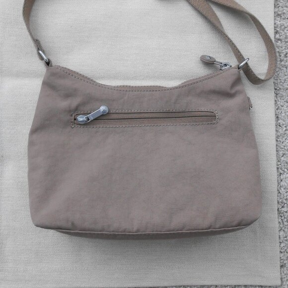 Kipling Nylon Beige Tan Crossbody Bag Should Bag 6.5"x9.5"x2.75" No monkey - Picture 10 of 13